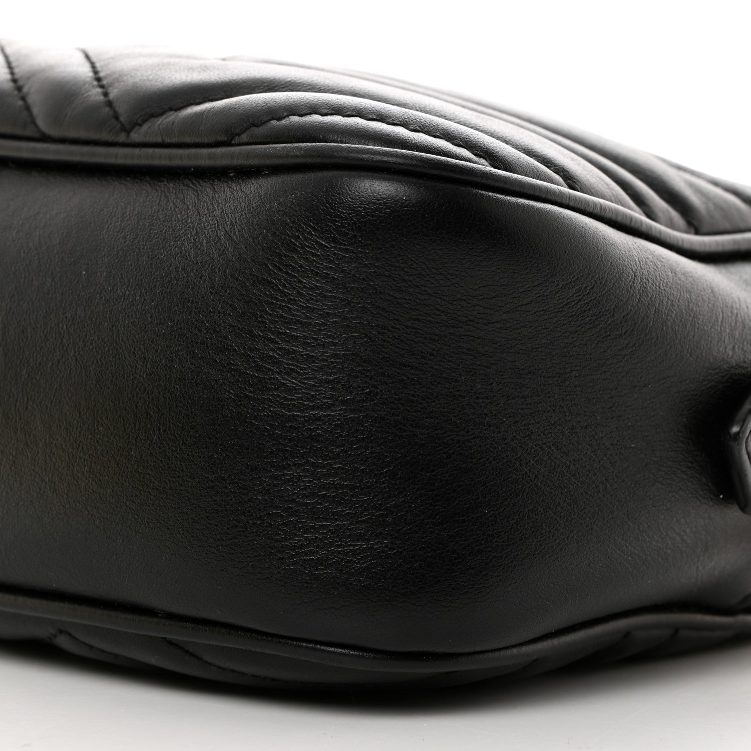Gucci Calfskin Matelasse Small GG Marmont Chain Shoulder Bag Black 11 of 11