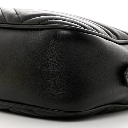 Gucci Calfskin Matelasse Small GG Marmont Chain Shoulder Bag Black 11 of 11