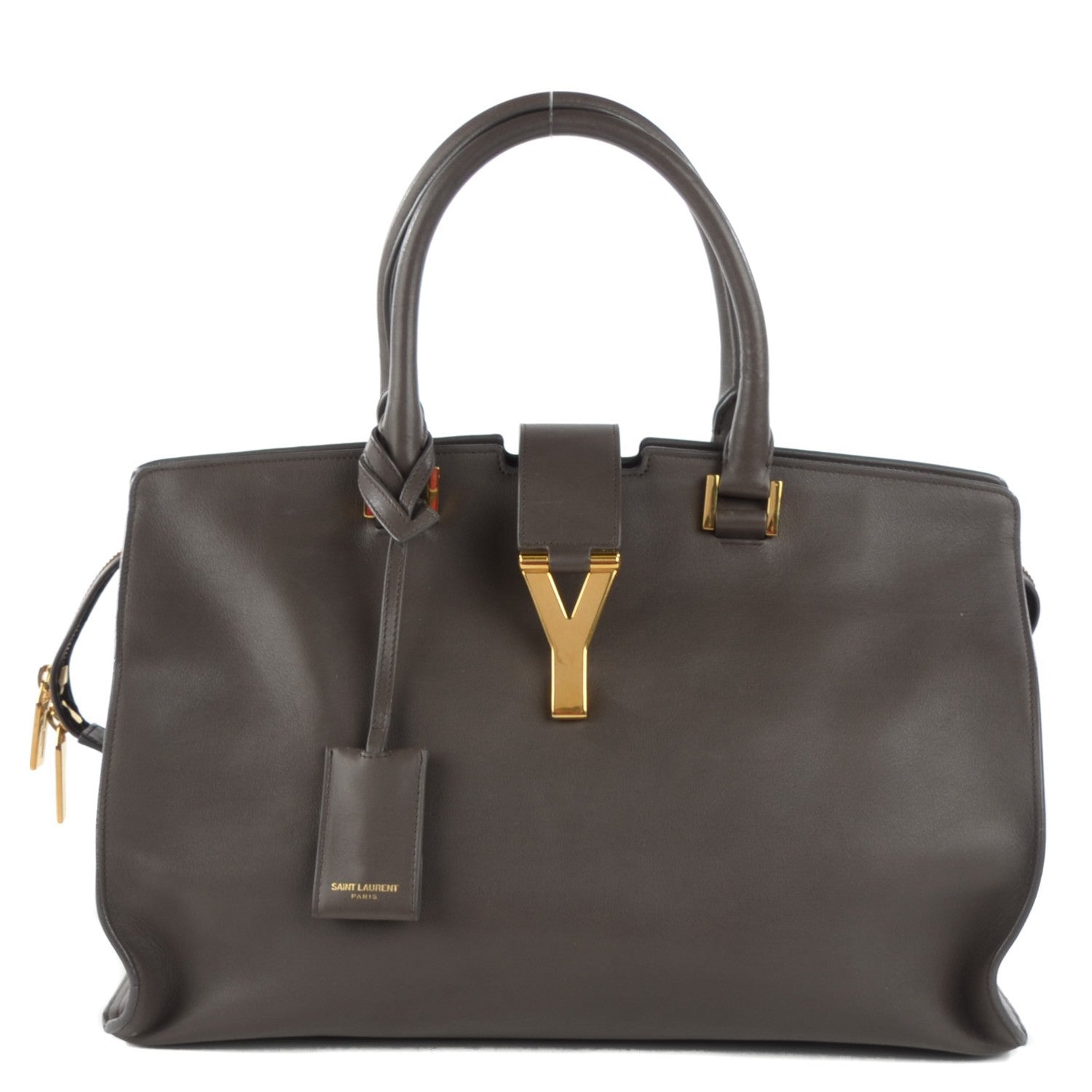 Saint Laurent Calfskin Medium Classic Y Cabas Earth 1 of 9