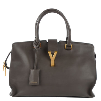 Saint Laurent Calfskin Medium Classic Y Cabas Earth 1 of 9