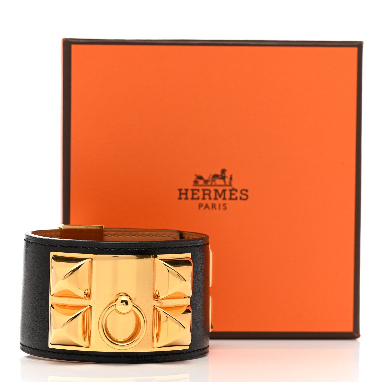 Hermes Box Collier de Chien CDC Bracelet S Black 5 of 5