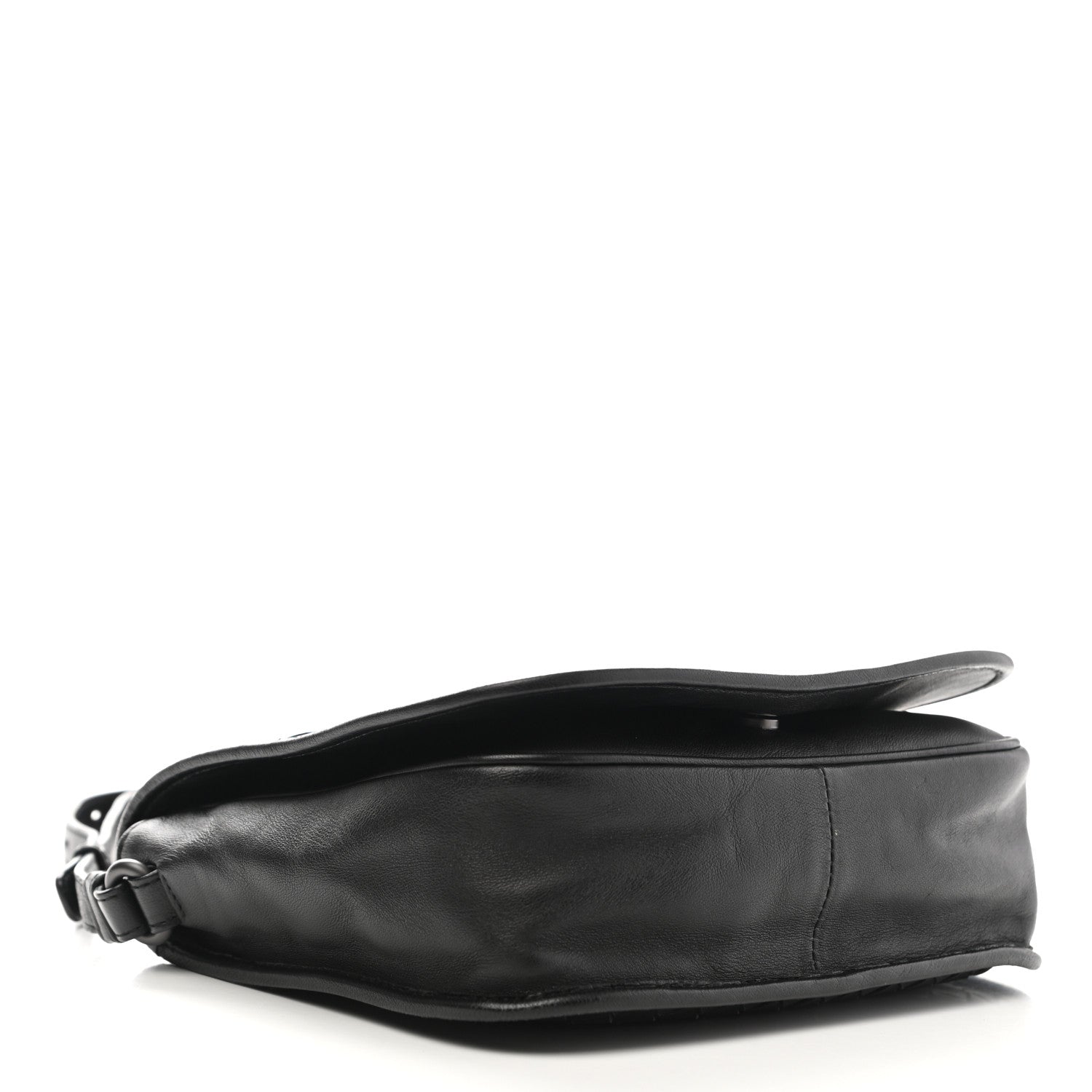 Bottega Veneta Nappa Intrecciato Flap Crossbody Black 3 of 14
