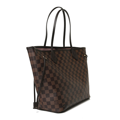 Louis Vuitton Damier Ebene Neo Neverfull MM Rose Ballerine 3 of 23