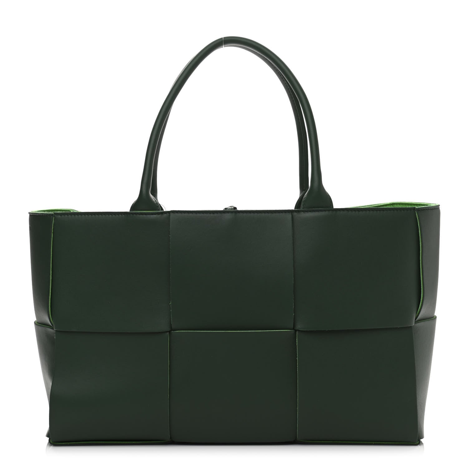 Bottega Veneta Calfskin Maxi Intrecciato Small Arco Tote Raintree 3 of 10