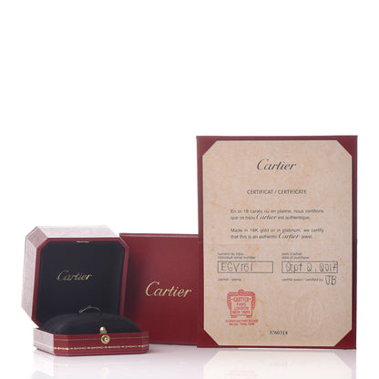 Cartier 18K White Gold 3.5mm LOVE Wedding Band Ring 55 7.25 5 of 5