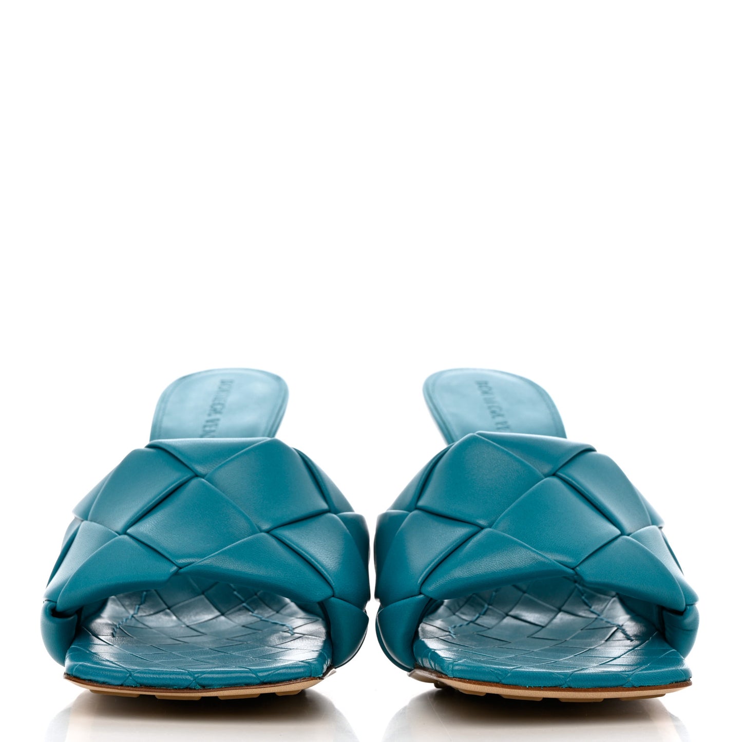 Nappa Maxi Intrecciato Lido Mule Sandals 37 Blaster