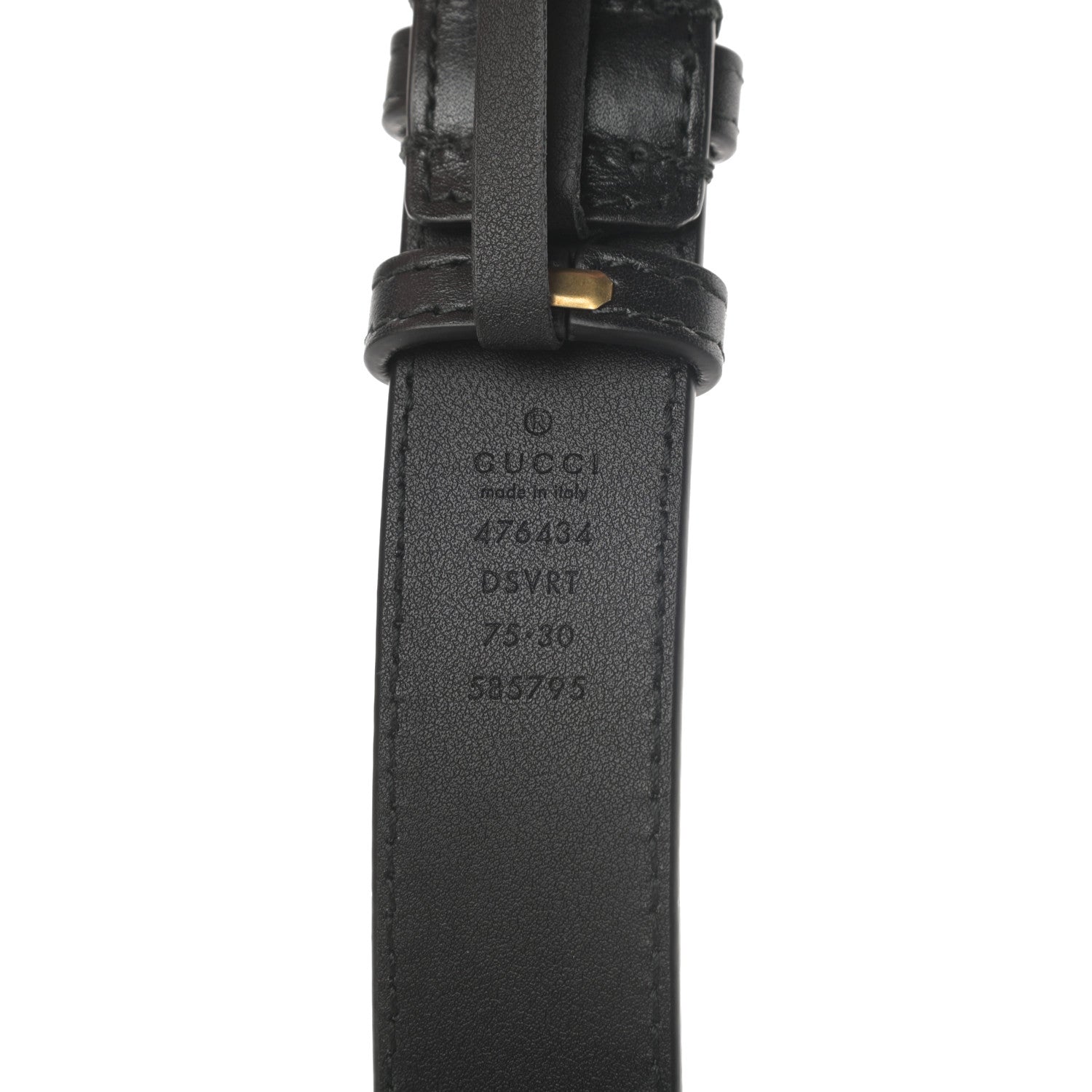 Gucci Calfskin Matelasse GG Marmont Belt Bag 75 30 Black 8 of 12