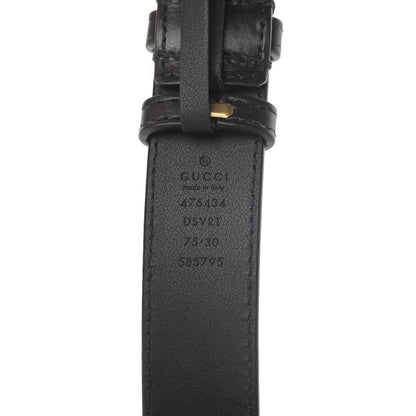 Gucci Calfskin Matelasse GG Marmont Belt Bag 75 30 Black 8 of 12