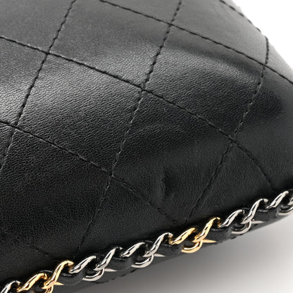 Chanel Lambskin Quilted Chain Around Phone Holder Black 11 of 12