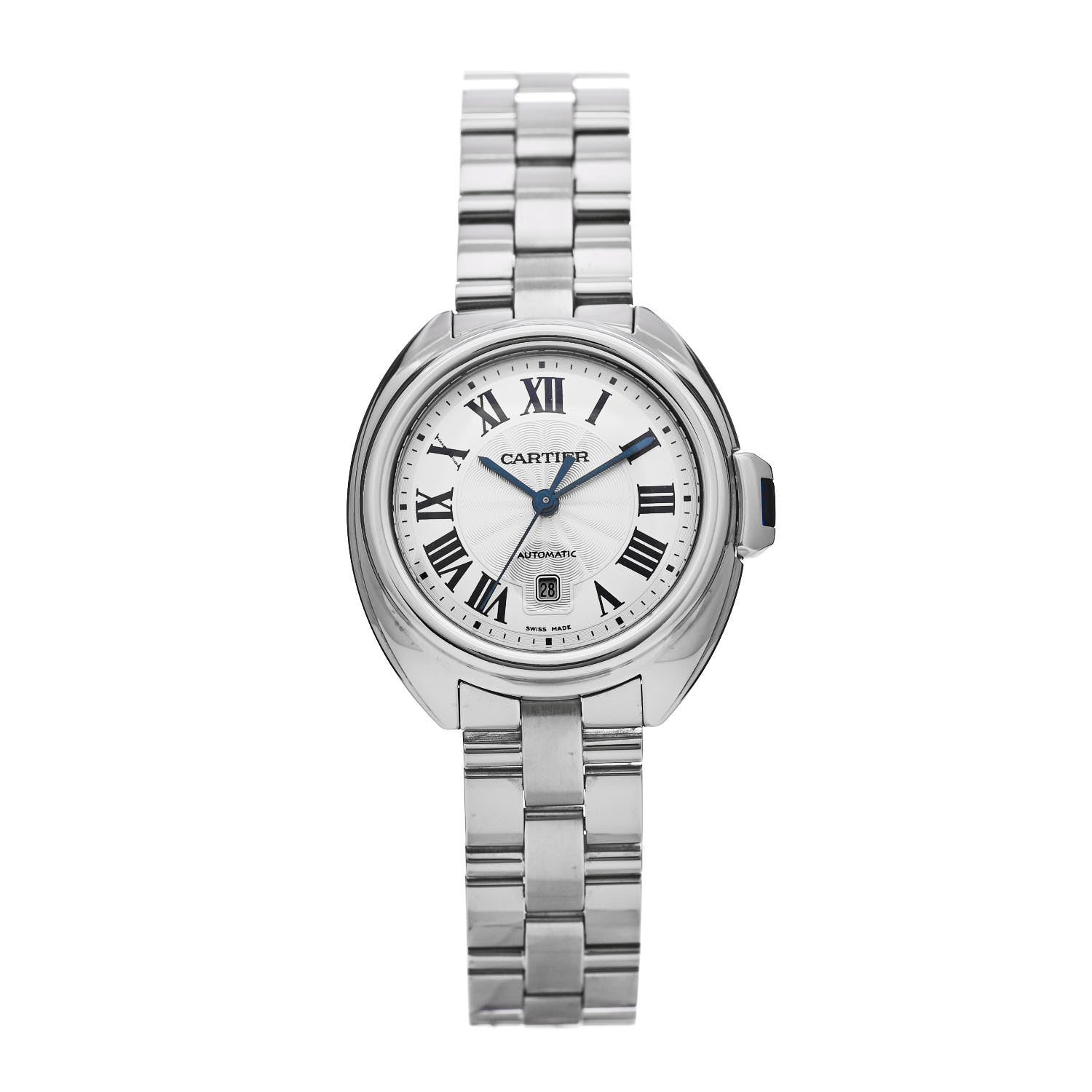 Cartier Stainless Steel 31mm Cle De Cartier Automatic Watch 1 of 5