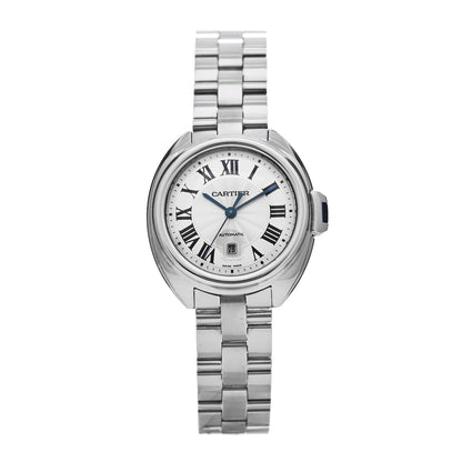 Cartier Stainless Steel 31mm Cle De Cartier Automatic Watch 1 of 5