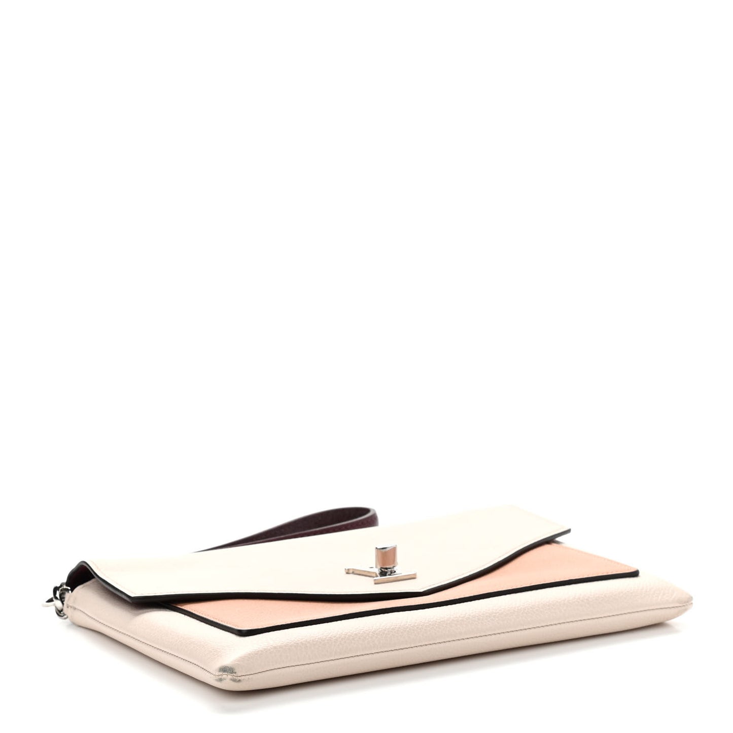 Soft Calfskin My Lockme Pochette Rose Silk Quartz