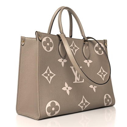 Louis Vuitton Empreinte Monogram Giant Onthego MM Tourterelle Creme 3 of 11
