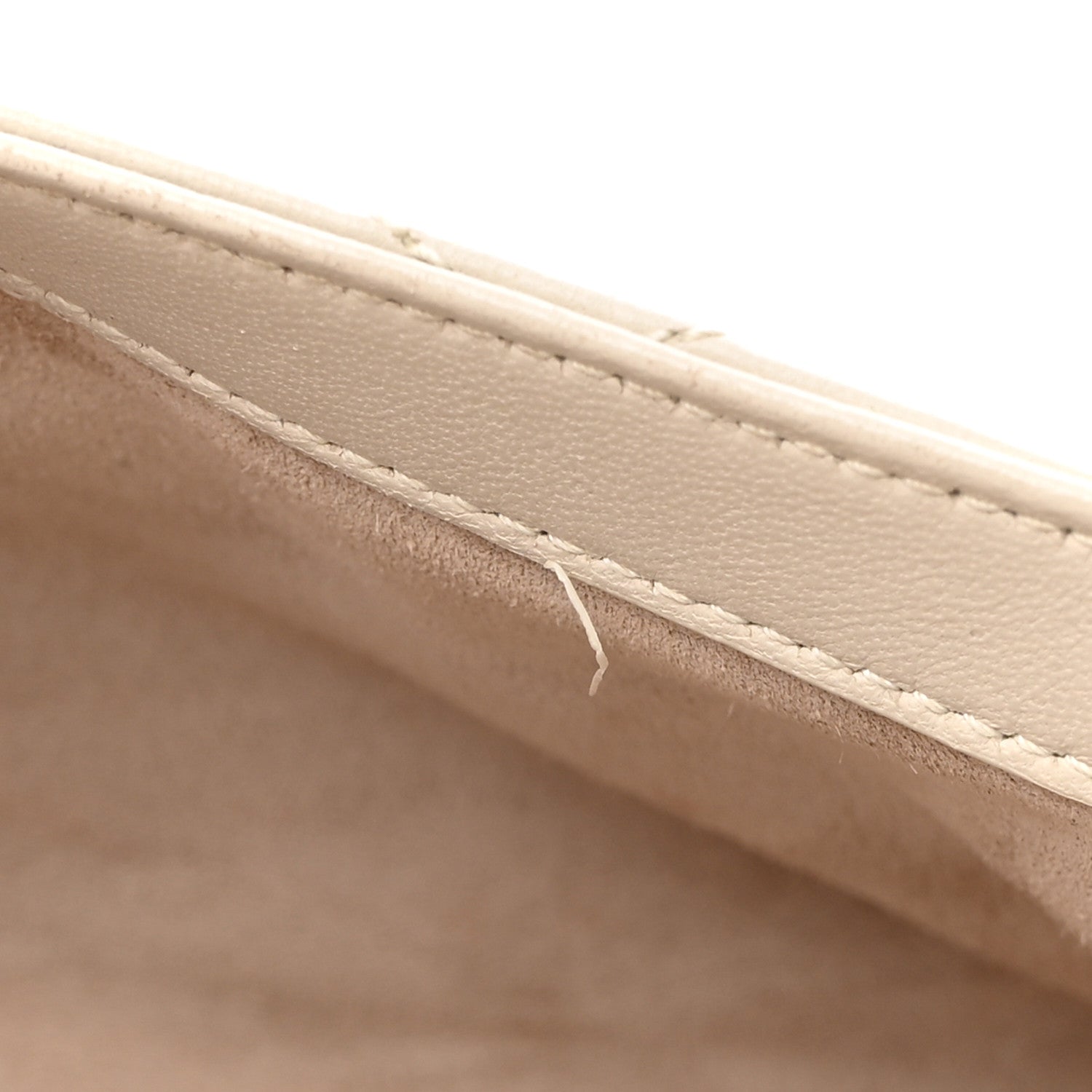 Saint Laurent Lambskin Quilted Le 57 Diamond Shoulder Bag Crema Soft 13 of 13