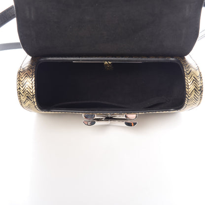 Louis Vuitton Epi Chevron Printed Twist Shoulder Bag PM Gold 5 of 6