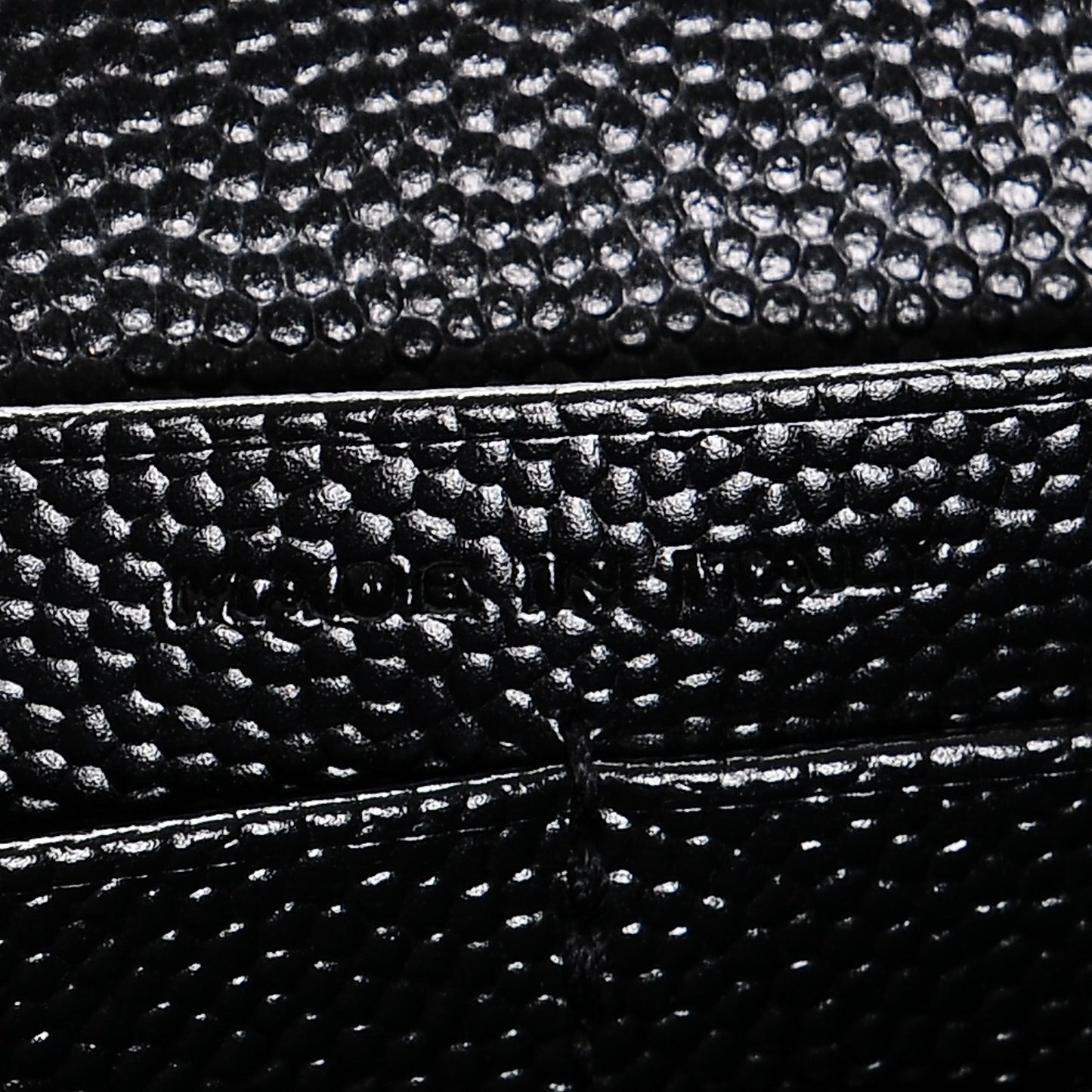 Grain De Poudre Matelasse Chevron Monogram Chain Wallet Black