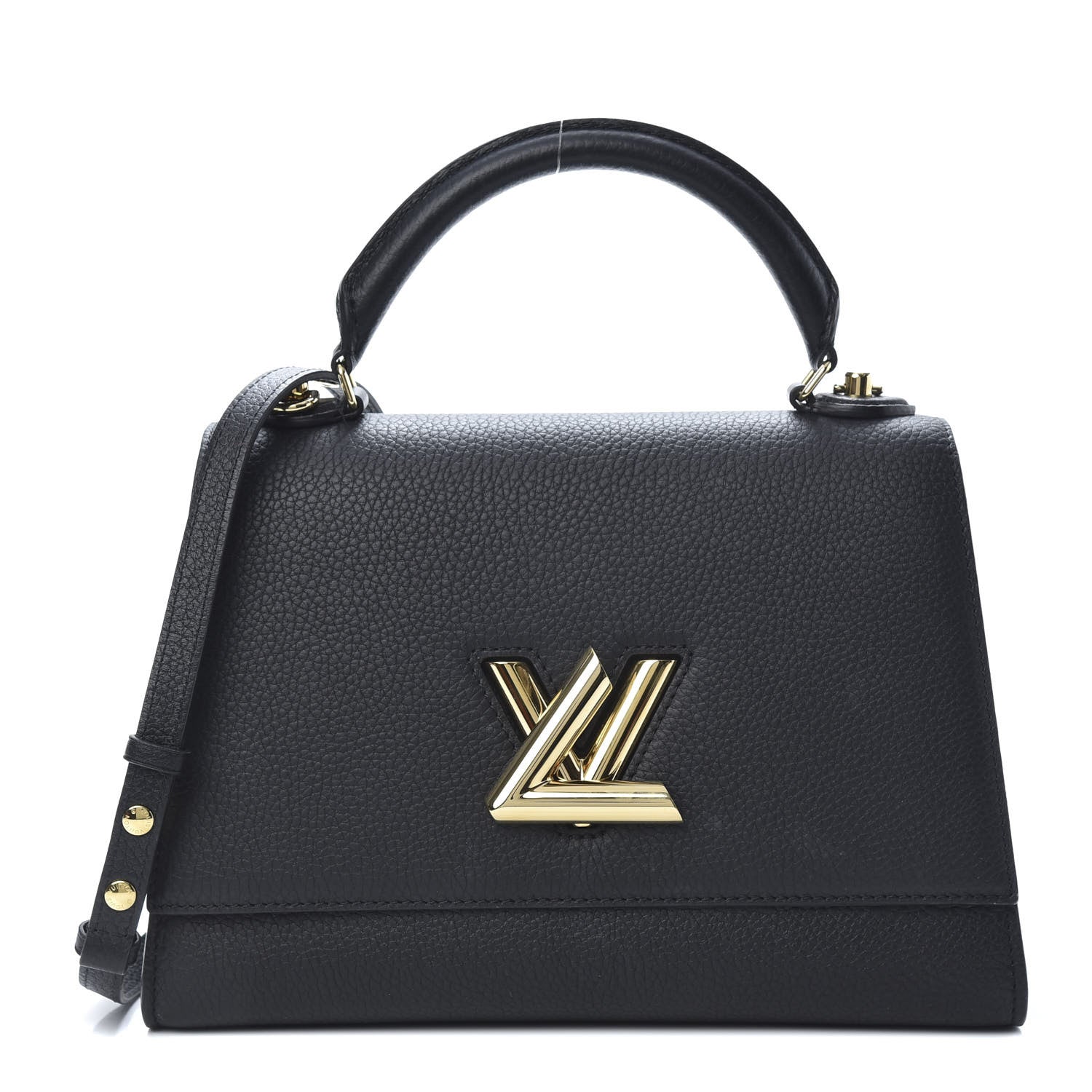 Louis Vuitton Taurillon Twist One Handle MM Black 1 of 14