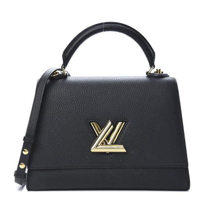 Louis Vuitton Taurillon Twist One Handle MM Black 1 of 14
