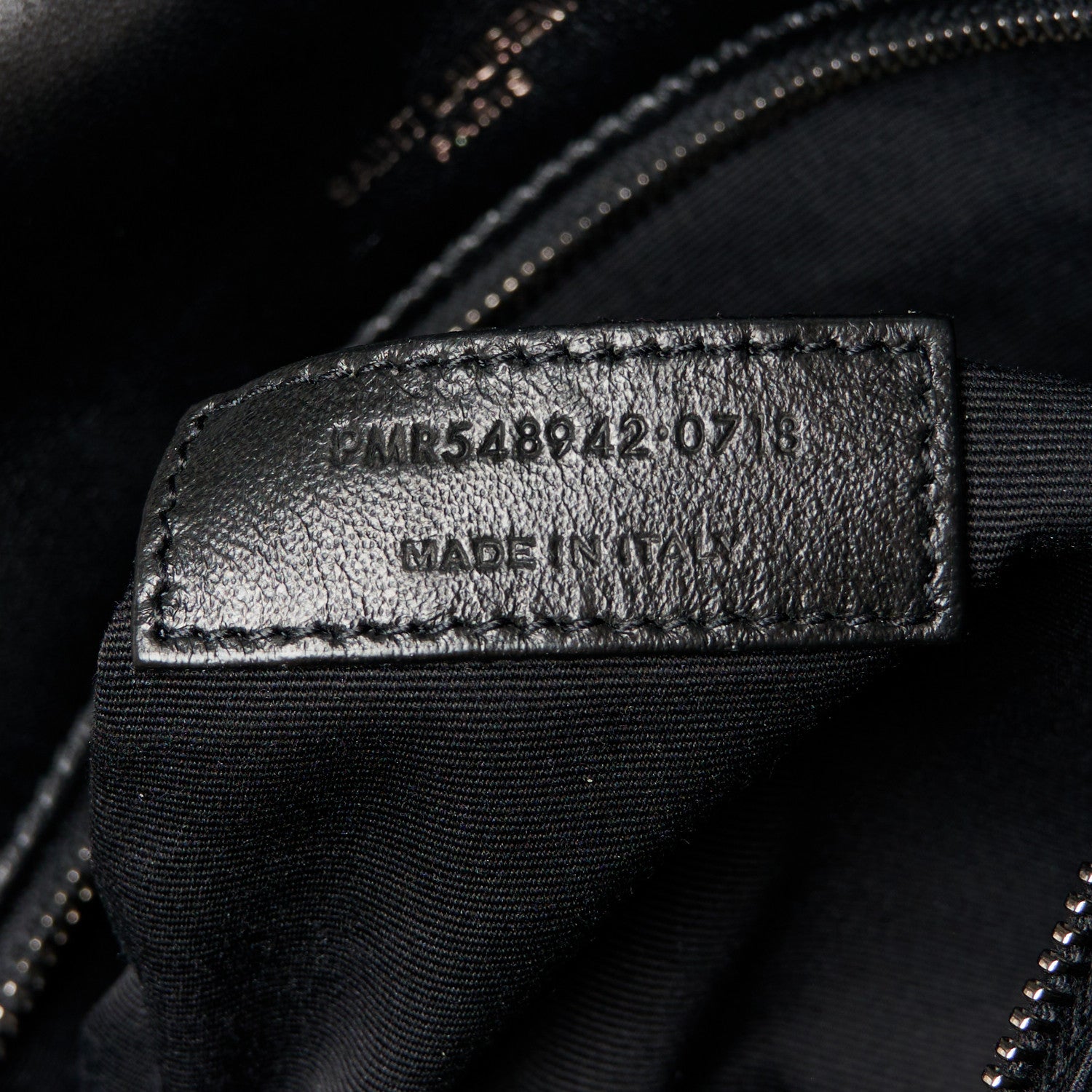 Saint Laurent Patent Crocodile Embossed Lambskin Monogram Medium Niki Chain Satchel Black 7 of 10
