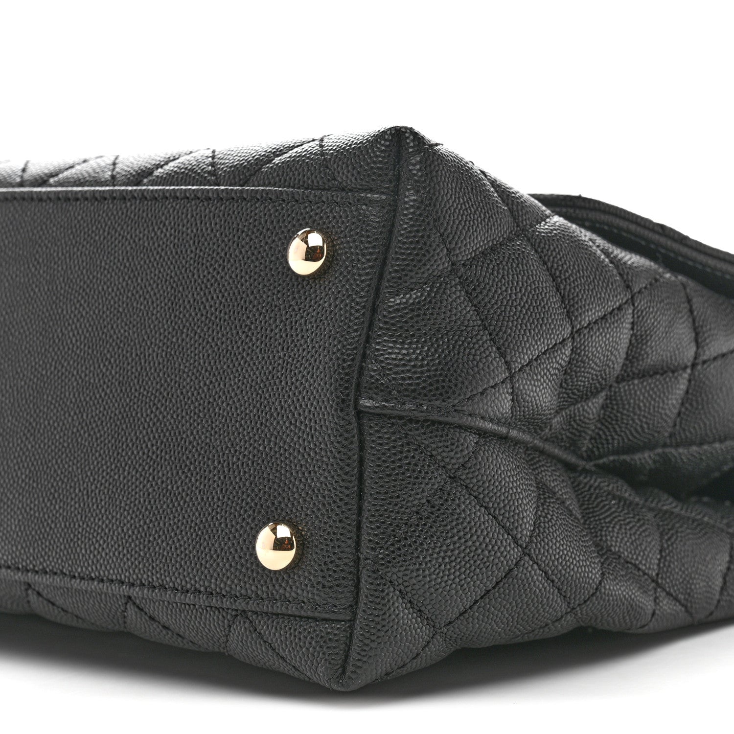 Chanel Caviar Quilted Small Coco Handle Flap Black 10 of 12