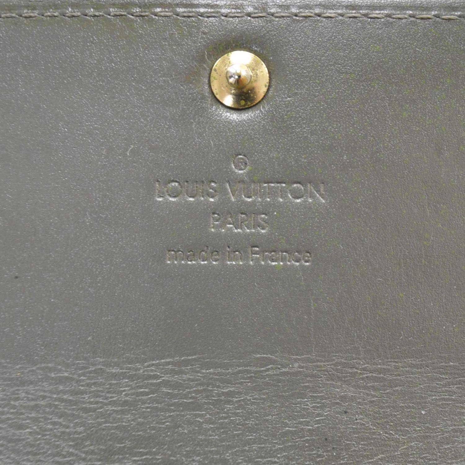 Louis Vuitton Vernis Sarah Wallet Gris Art Deco 5 of 6