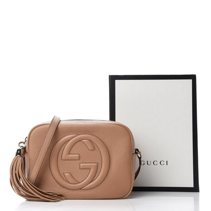 Gucci Pebbled Calfskin Small Soho Disco Bag Rose Beige 12 of 12