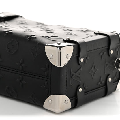 Louis Vuitton Calfskin Debossed Monogram Side Trunk Black 9 of 9