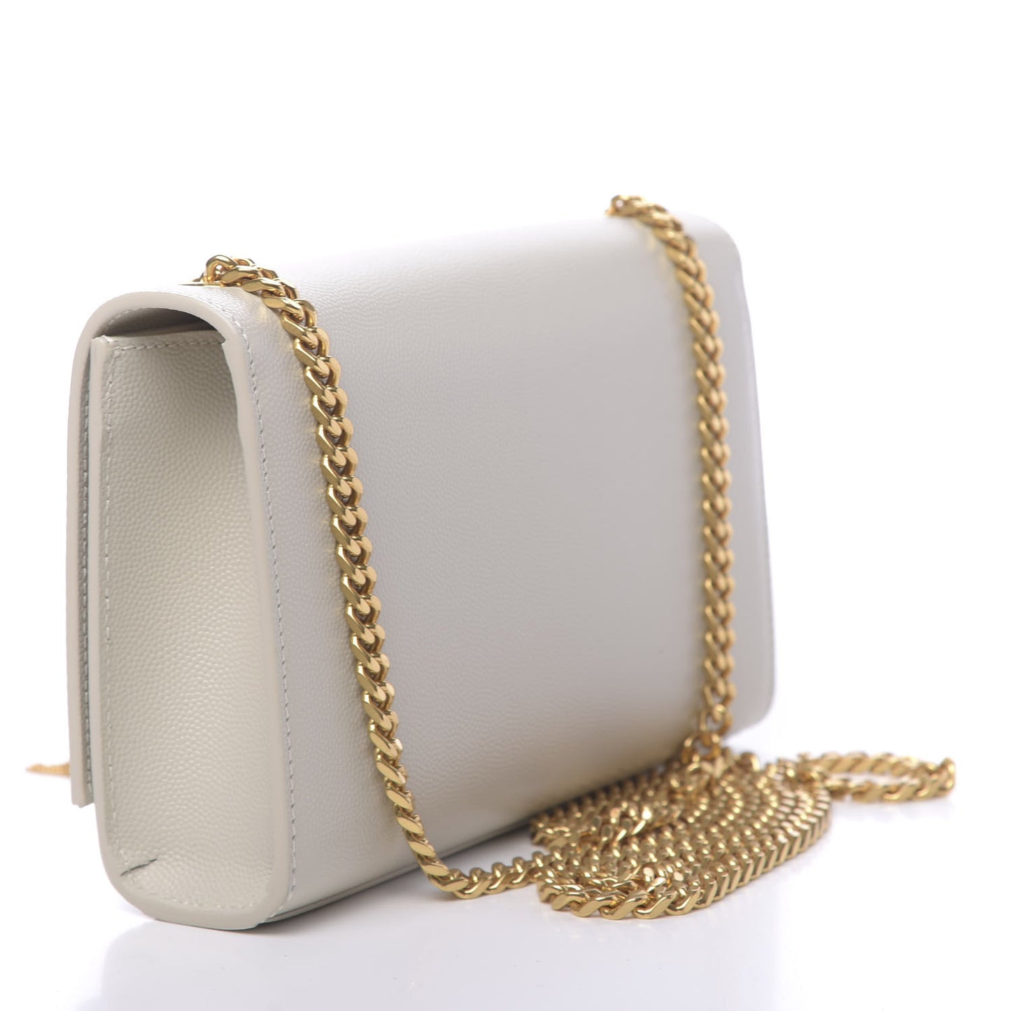 Grain De Poudre Small Classic Monogram Kate Tassel Satchel Blanc Vintage