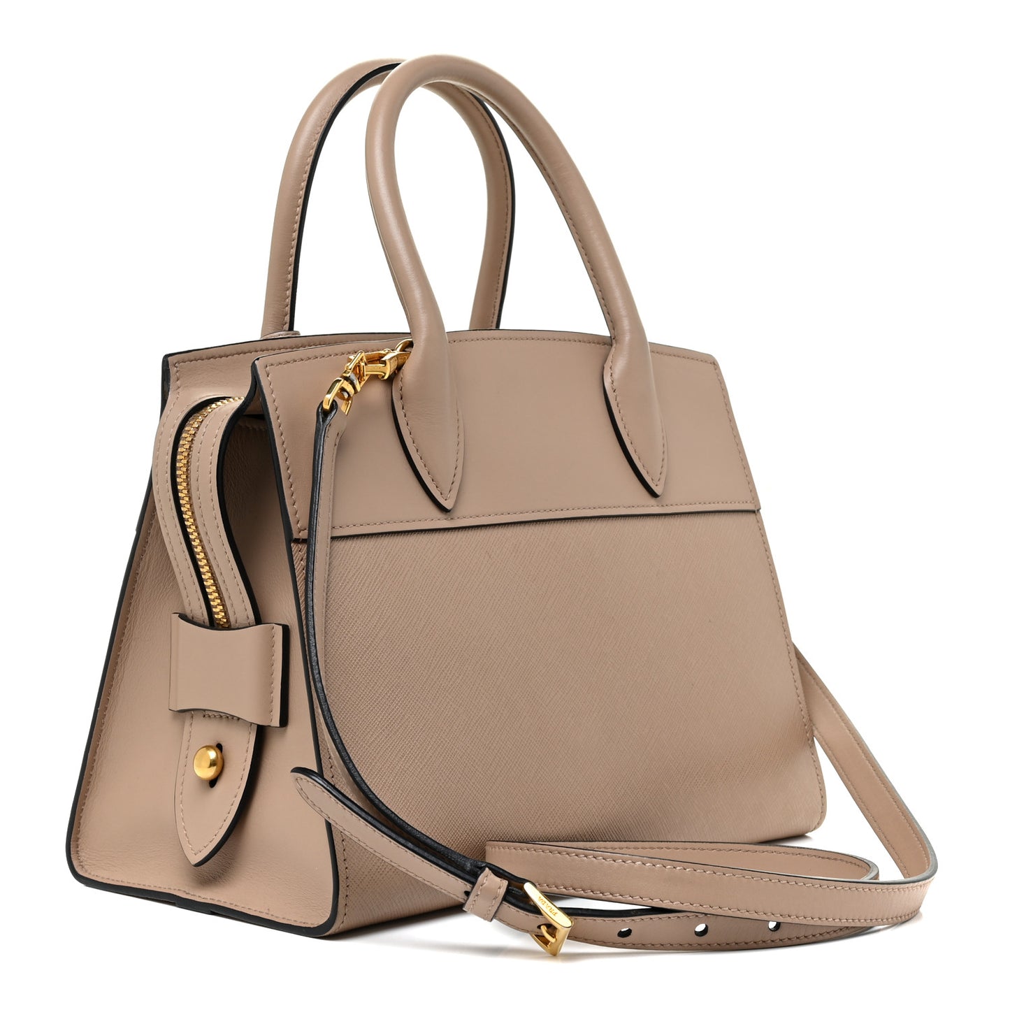 Saffiano City Calf Small Esplanade Tote Cammeo