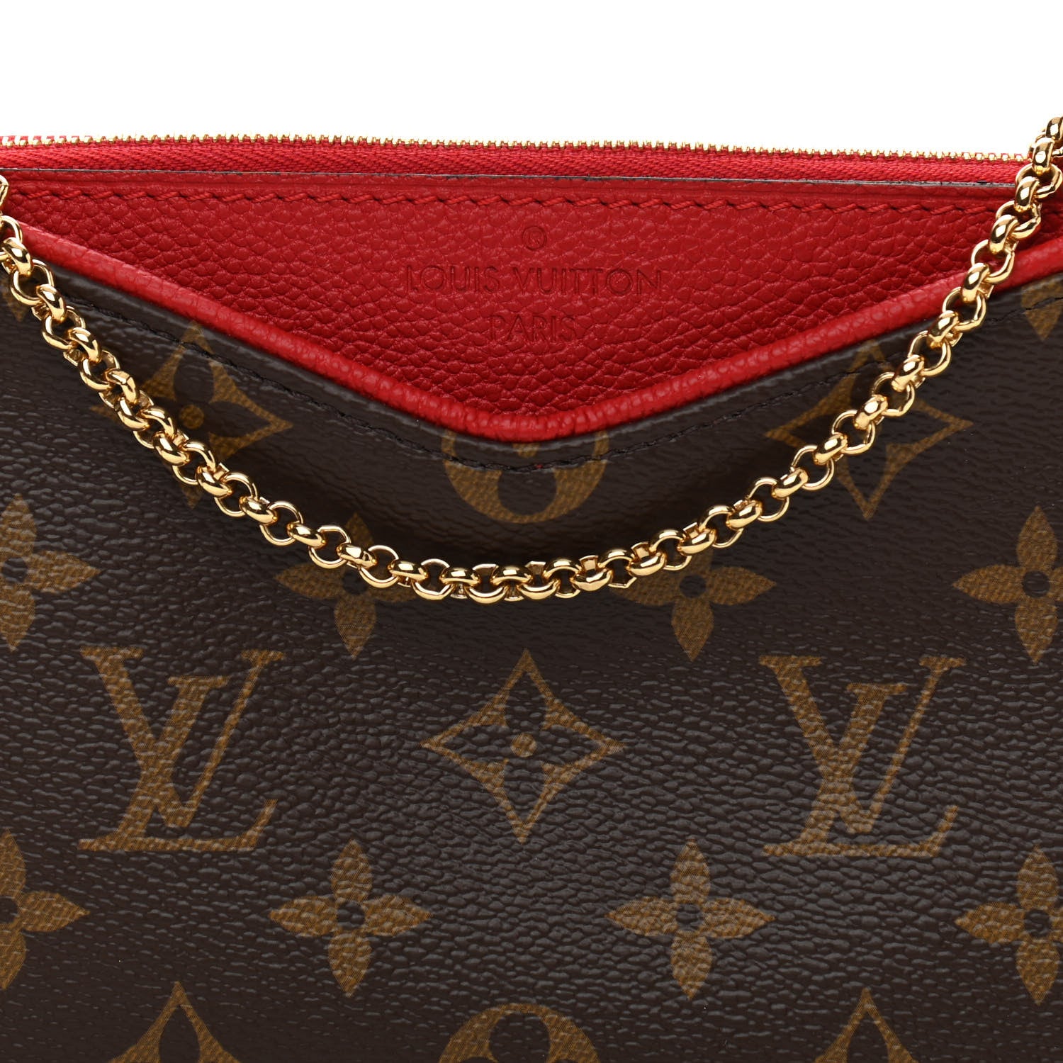 Louis Vuitton Monogram Pallas Clutch Cherry 9 of 11