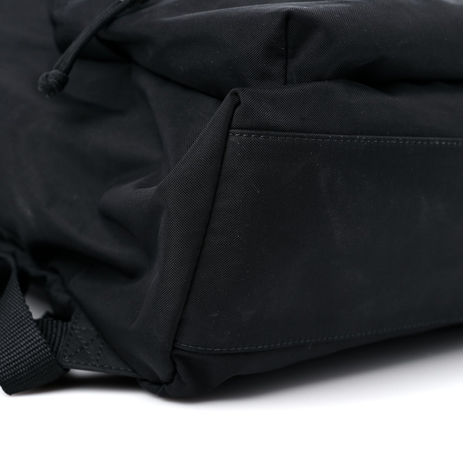 Balenciaga Sport Nylon Logo Embroidered Wheel Backpack Black White 7 of 14