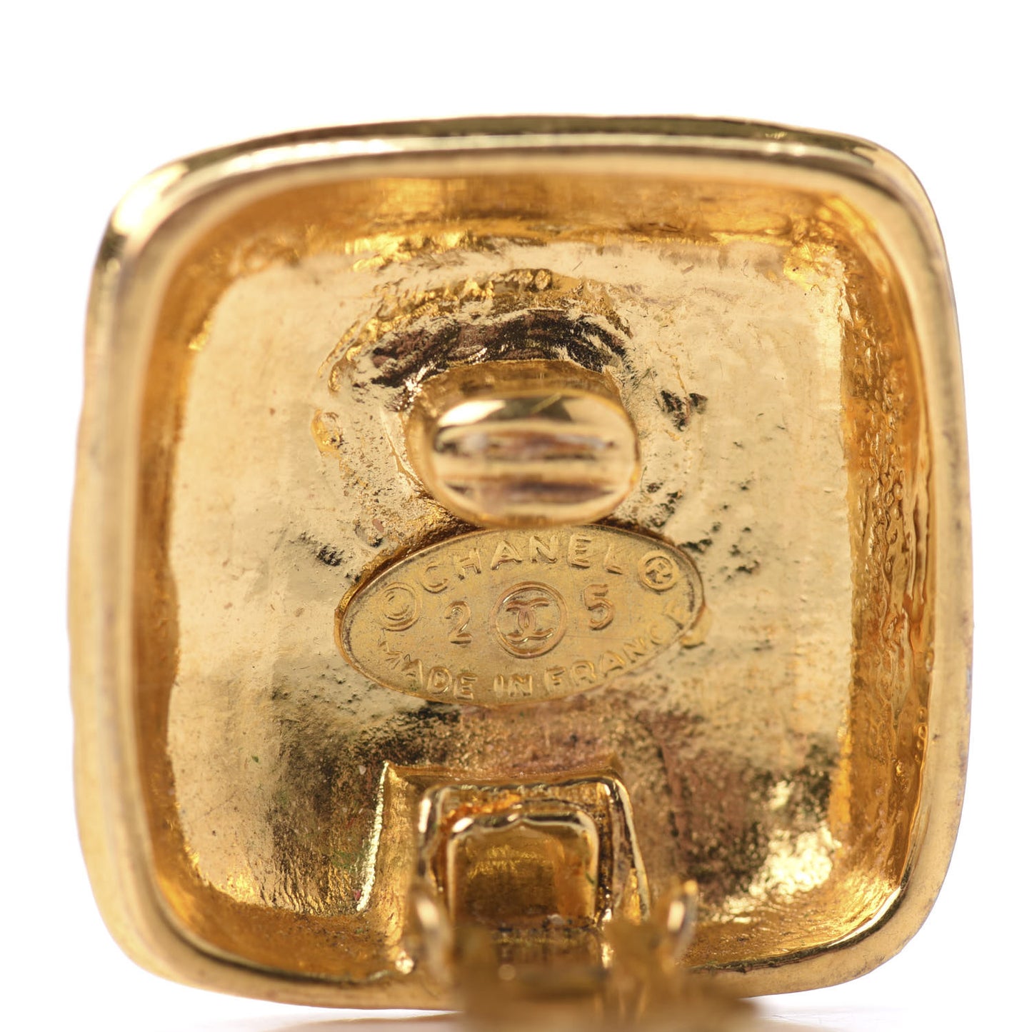 CC Clip On Earrings Gold