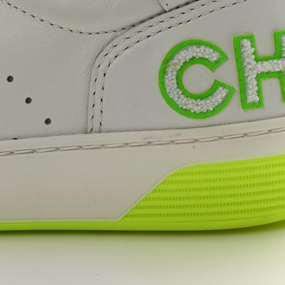 Chanel Calfskin Womens Logo Sneakers 40.5 White Multicolor 11 of 11