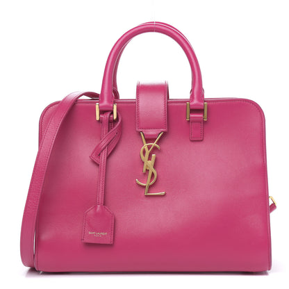 Saint Laurent Calfskin Monogram Baby Cabas Fuchsia 1 of 11