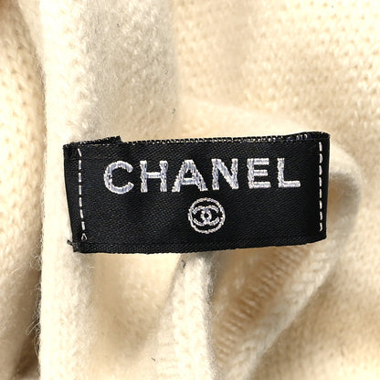 Chanel Cashmere CC Stole Ivory 3 of 4