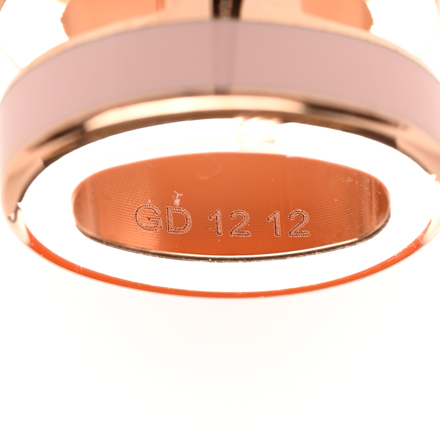 Hermes Rose Gold Lacquered Mini Pop H Earrings Rose Sakura 6 of 7