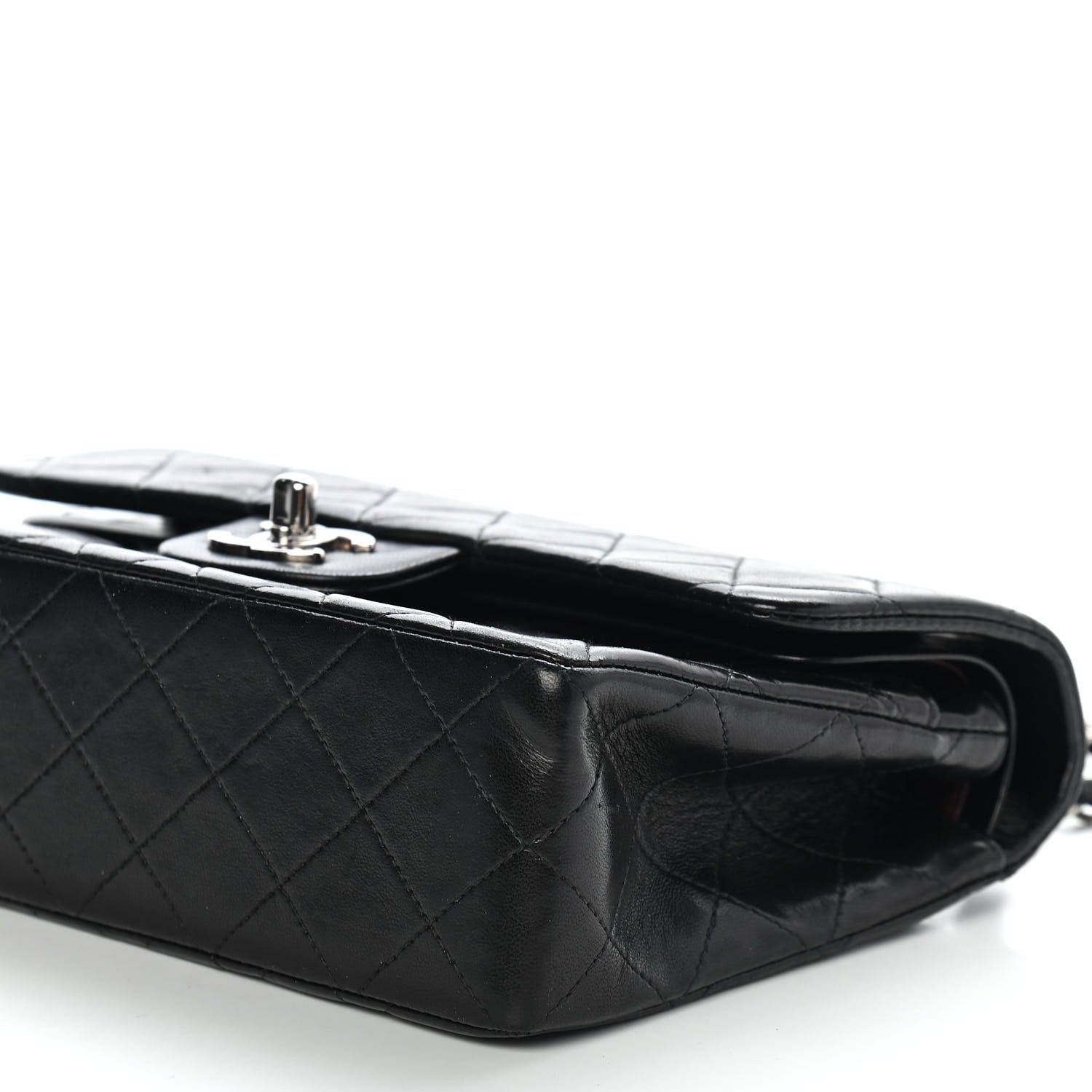 Chanel Lambskin Quilted Small Double Flap Black 8 of 12