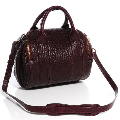 Alexander Wang Pebbled Lambskin Rockie Beet Antique Brass Hardware 3 of 6
