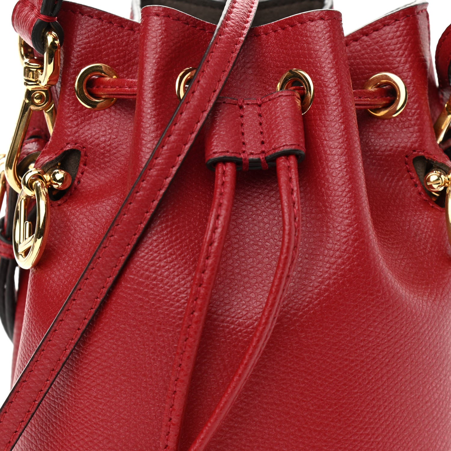 Fendi Vitello Cruise F is Fendi Mini Mon Tresor Bucket Bag Fragola 7 of 9