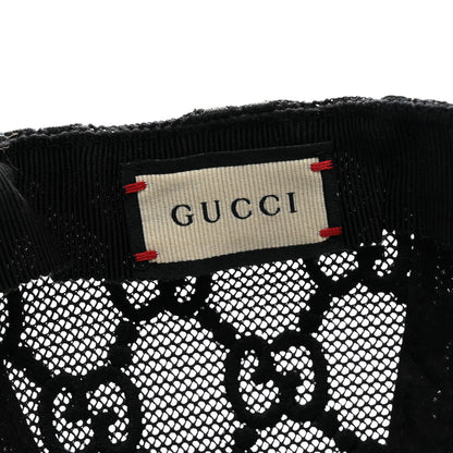 Gucci Mesh GG Monogram Shivali Baseball Hat L Black 8 of 11