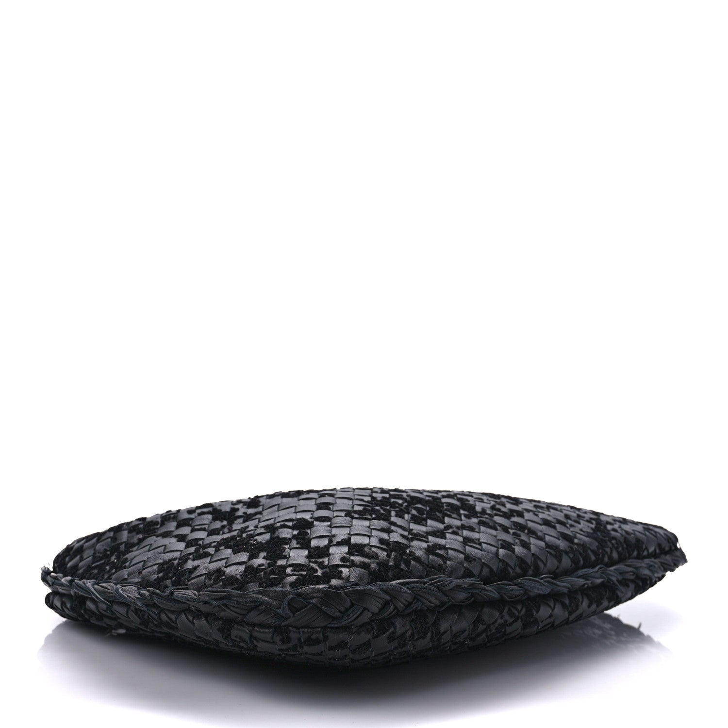 Bottega Veneta Nappa Intrecciato Velvet Embellished Medium Veneta Hobo Black 3 of 8