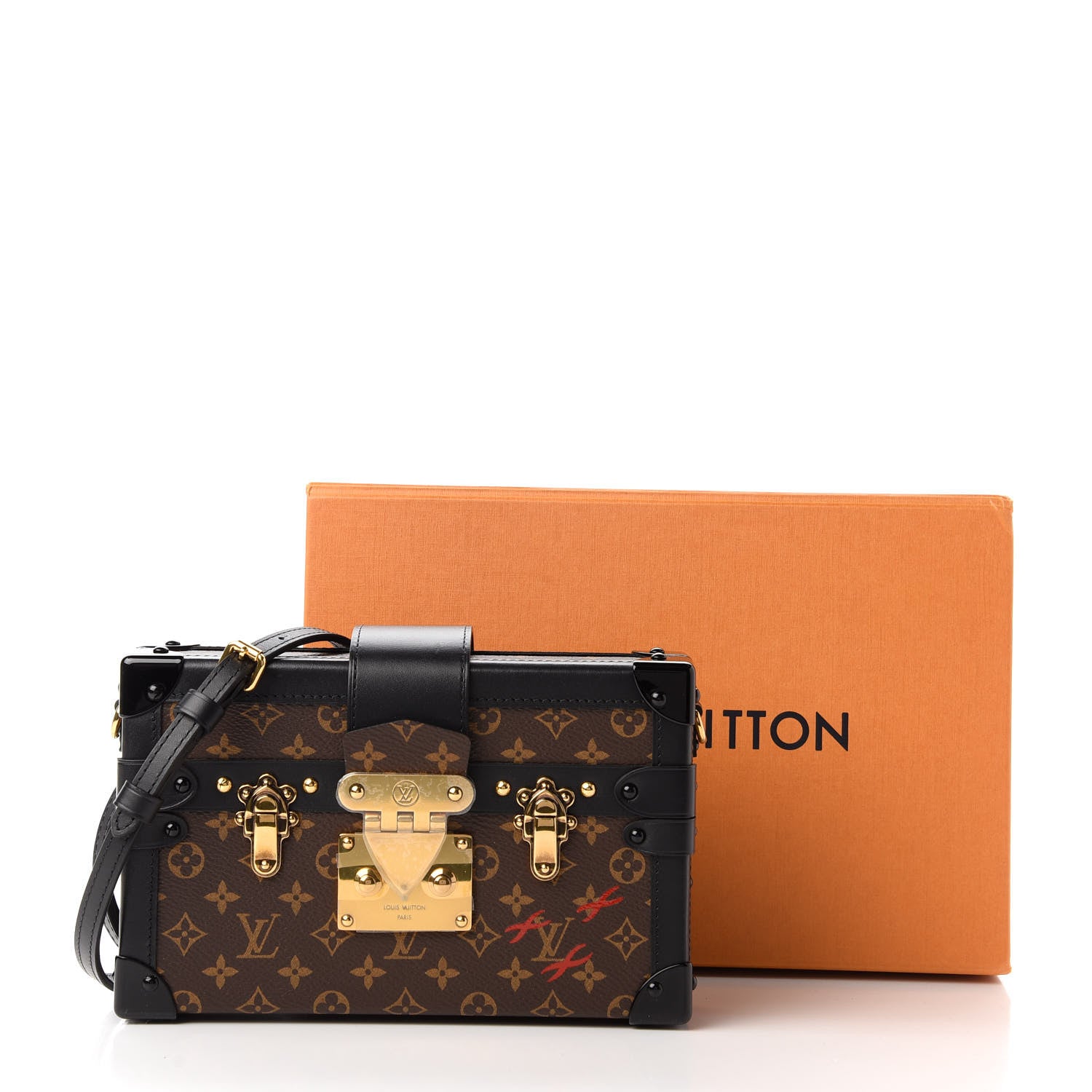 Louis Vuitton Monogram Petite Malle Black 10 of 10