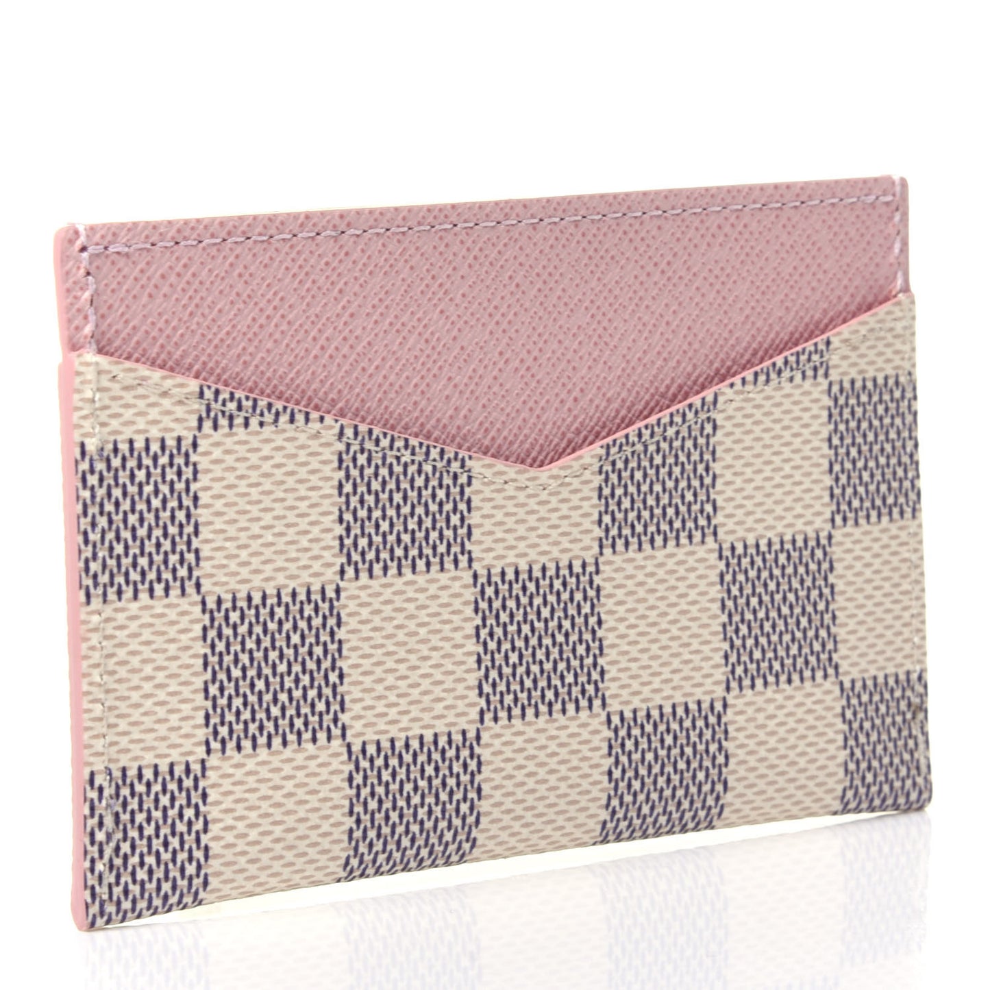 Damier Azur Daily Card Holder Rose Ballerine