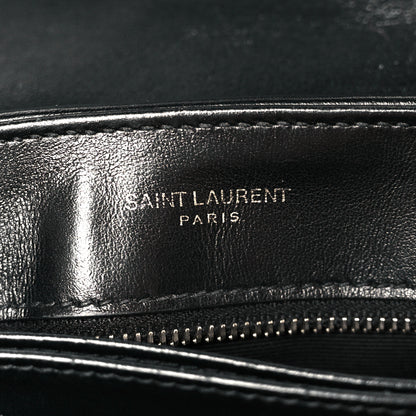 Saint Laurent Calfskin Y Quilted Monogram Toy Loulou Crossbody Bag Black 6 of 12