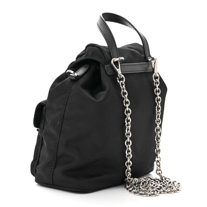 Prada Nylon Vela Mini Crossbody Backpack Black 3 of 14