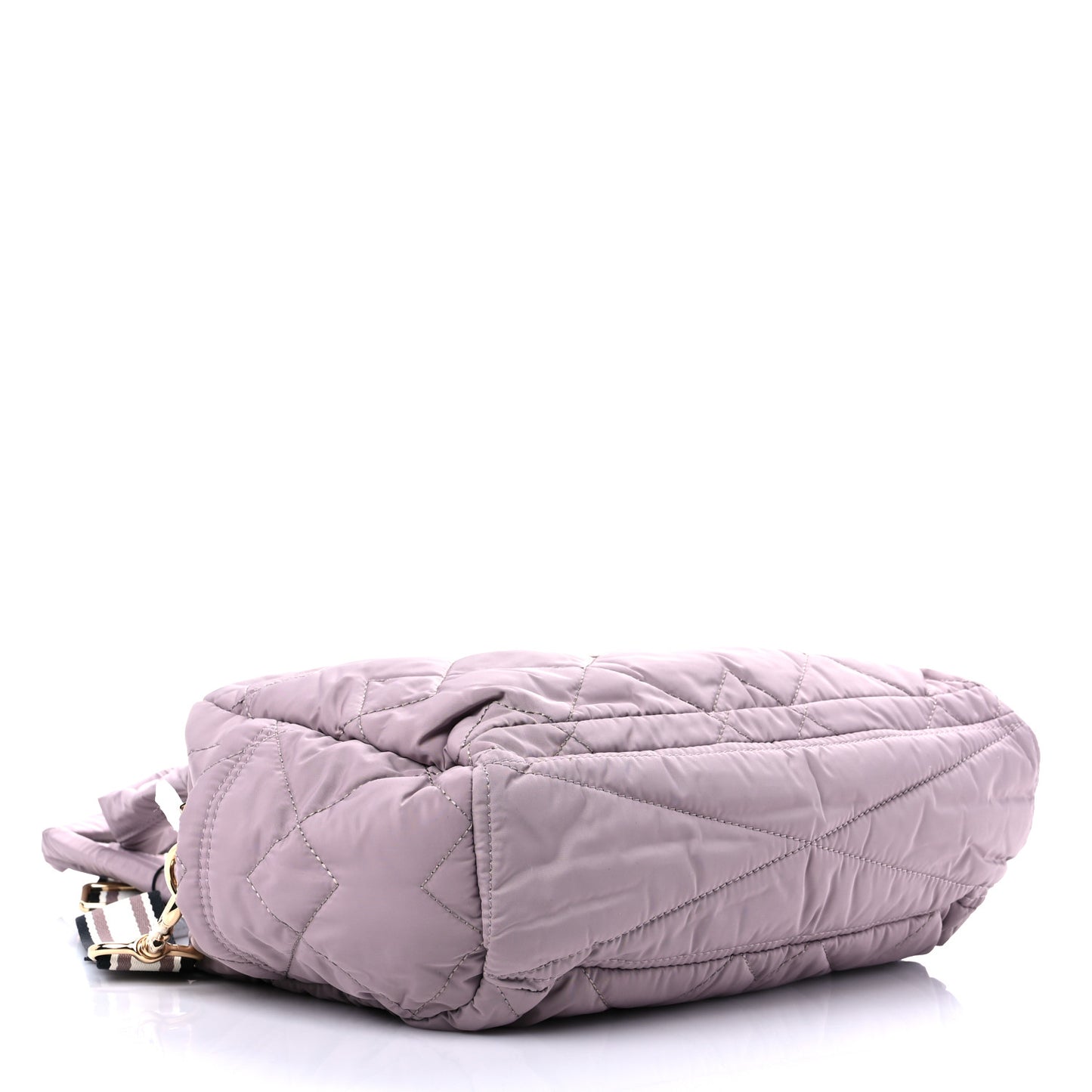 Nylon Quilted Small Weekender Bag Bark