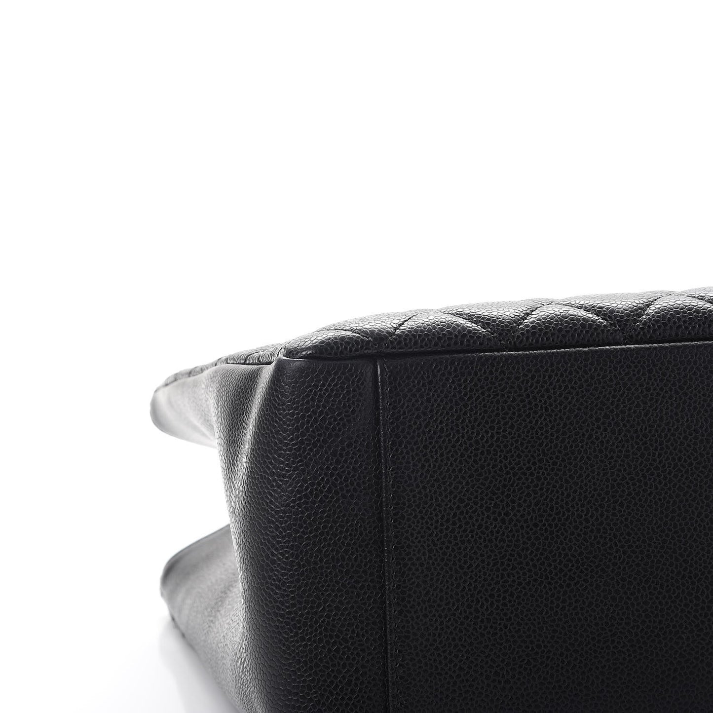 Caviar Quilted Grand Shopping Tote GST Black