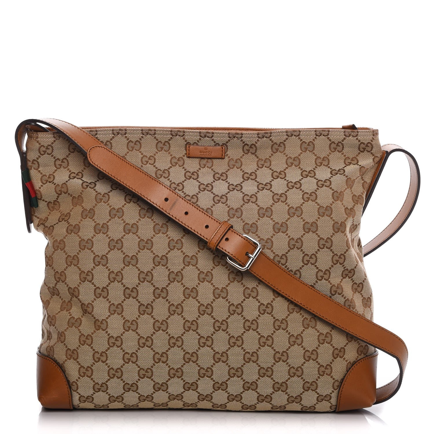 Gucci Monogram Large Messenger Bag Brown 1 of 10
