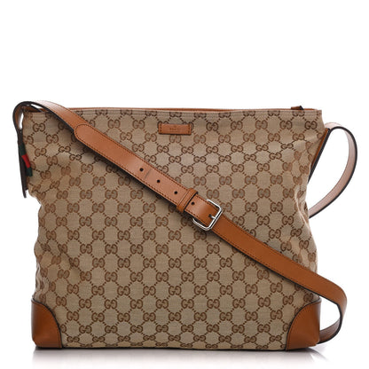 Gucci Monogram Large Messenger Bag Brown 1 of 10