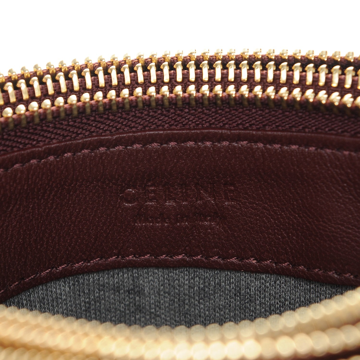 Celine Smooth Lambskin Small Trio Crossbody Bag Burgundy 6 of 7